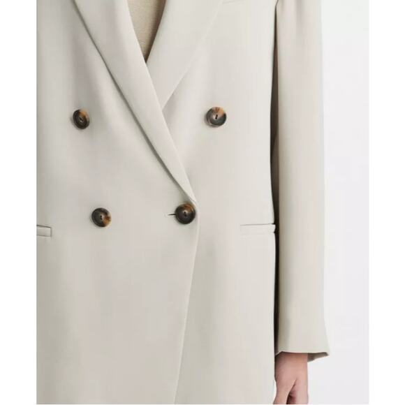 Vince Crepe Double-Breasted Blazer Size 10 - Picture 3 of 9